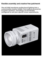 Lumière LED professionnelle Godox Shenniu ML150Bi pour photographie - Température de couleur réglable 2500K-9900K, alimentée par batterie