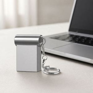 แฟลชไดรฟ์ USB โลหะขนาดเล็กใหม่จากโรงงาน ความเร็วสูง ความจุ 4G 8GB 16GB 32GB 64GB 128GB ของขวัญสำหรับโน้ตบุ๊ก - Product Image 1