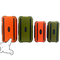 Boîte de rangement rigide en plastique étanche portable pour matériel de pêche 20x11.5cm en PP, pour leurres et hameçons, avec logo personnalisé OEM, pour rivière et ruisseau, vente en gros