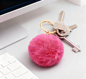 Nhà Sản Xuất Bán Buôn Số Lượng Lớn Hình Dạng Tùy Chỉnh Đa Màu Sắc Lông Fluffy Bóng Poms Poms Keychain - Product Image 5