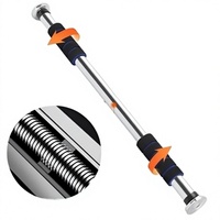 Barre de traction et de dips réglable en acier au carbone pour entraînement à domicile, installation sans vis pour cadre de porte