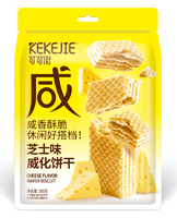 Grossiste en snacks exotiques : Gaufrettes semi-molles fourrées aux saveurs fruitées et au fromage, 300g