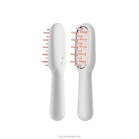 Peigne laser à 16 faisceaux 650 nm, poignée ergonomique en fibre optique brevetée pour une stimulation précise des follicules pileux, appareil de croissance capillaire laser