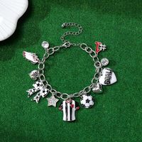 Bracelet de football pour femmes, avec breloques GOAL, Sneaker et Trophée sportifs, mignon, réglable, pour le jour du match, bijoux en gros