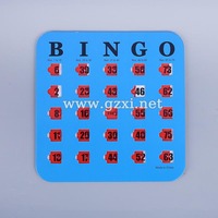 Huaxi Sports & Entertainment – Lot de 5 cartes de bingo réutilisables pour machine à bingo, jeu de loterie, papier artisanal pour carnaval, taille S