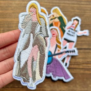 Novo Ferro Bordado em <span class=keywords><strong>Patch</strong></span> Heat Transfer <span class=keywords><strong>Patch</strong></span> Singer Padrão CD Guitar Patches para Chapéus Vestuário - Product Image 3