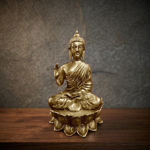 Estatuas de Buda de Latón Modernas Hechas a Mano para Decoración de Interiores de Casa y Jardín, para una Vida Consciente - Product Image 3