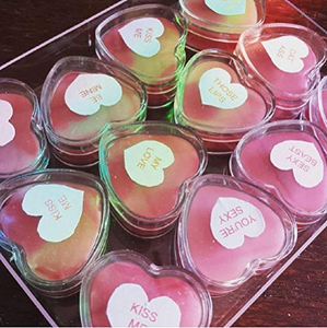 Wholesale Heart Shape Clear Container Holder Mold Decorative <b>Lights</b> With Plastic Cup <b>Tea</b> Candle - Product Image 4