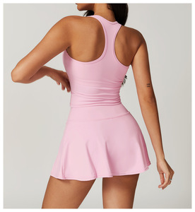 Vêtements de sport pour femmes, jupes de <span class=keywords><strong>tennis</strong></span> de haute qualité, respirantes, pour le running, le padel, le pickleball, ensembles de <span class=keywords><strong>tennis</strong></span> 2 pièces - Product Image 3