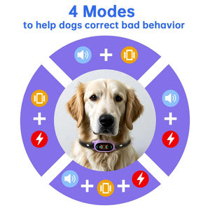 वाटरप्रूफ रिचार्जेबल विरोधी हस्तक्षेप कुत्ते बार्किंग कॉलर कस्टम रंग प्लास्टिक सामग्री छाल नियंत्रण कॉलर कुत्तों के लिए - Product Image 5