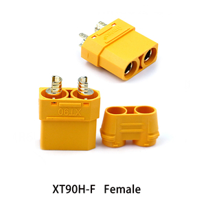 AMASS XT90 金メッキ RC コネクタ キャップ付き XT90 コネクタ オス メス 電気コネクタ XT90H-M XT90-M/F リポバッテリー用 - Product Image 2
