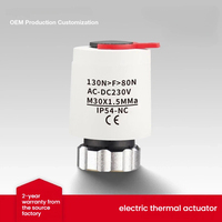 Actionneur électrothermique 230V M30x1.5 NO NC pour collecteur de chauffage par le sol, ventilo-convecteur, vanne de zone IP54, radiateur, thermostat à cire, 2 fils, CE