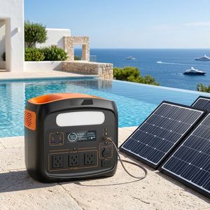 Station d'alimentation portable tout-en-un S1200, générateur solaire 1200W, onde sinusoïdale pure, kit complet pour l'extérieur - Product Image 3