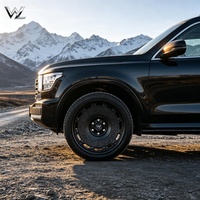 Jantes tout-terrain forgées 6061-T6 monobloc 6x139.7 6x135 noir mat gravées style rétro à déport profond pour Tundra F-150 Ram 1500 DOT personnalisées