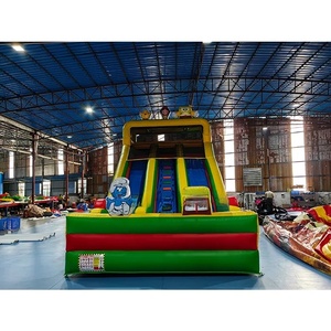 <span class=keywords><strong>Prix</strong></span> d'usine Toboggan gonflable sec coloré à double et triple piste pour enfants et adultes, jeu gonflable d'extérieur pour fêtes estivales - Product Image 3