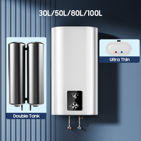 Chauffe-eau électrique mural 30L pour salle de bain, réservoir en acier inoxydable, 2000W, 220V/240V, ODM/OEM, IPX4, Classe A, usage domestique