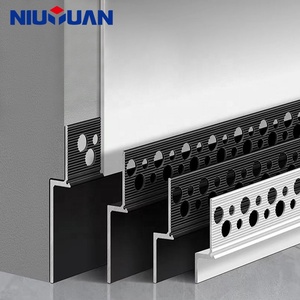 Niuyuan Chất lượng cao tường cơ sở lõm nhôm tiết lộ <span class=keywords><strong>TRIM</strong></span> thạch cao trong ván chân tường hồ sơ bóng khoảng cách - Product Image 1