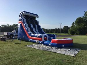 Piscina inflable Comercial de china, toboganes acuáticos americanos, Parque antideslizante, hinchables, <span class=keywords><strong>con</strong></span> piscina desmontable - Product Image 2