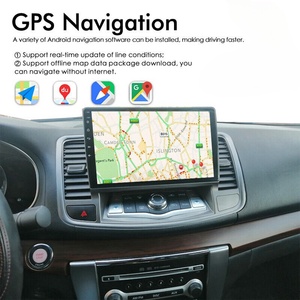 Pemutar Video mobil Universal, Radio mobil 9 inci sistem Carplay 8gb 256gb Subwoofer Tautan cermin Wifi GPS layar sentuh penuh