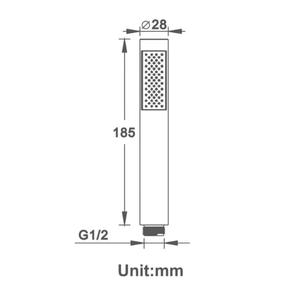 호화스러운 온천장 시리즈 고압 강우 살포 실리카 젤 분사구로 소형 금관 악기 샤워 꼭지 - Product Image 3