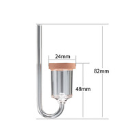 Diffuseur de CO2 transparent atomiseur compteur de bulles pour plantes d'aquarium diffuseur de CO2 accessoires de réservoir de poissons équipement d'aquarium