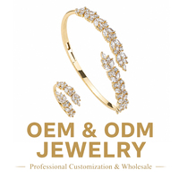 Élégant Ensemble Bague et Bracelet Jonc Doré Radiant avec Zircon Cubique Marquise, Motif Feuille de Blé, Finition Polie Scintillante, Bijoux pour Femme, Cadeaux