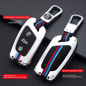 Étui de protection pour clé de voiture en alliage de zinc et gel de silice pour ROEWE RX5 350 360 W5 EI5 EI6 RX3 RX8 ZS MG <span class=keywords><strong>6</strong></span> Porte-clés Porte-clés Sac - Product Image 2