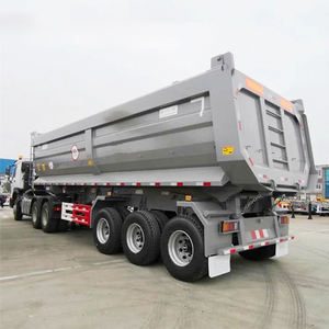 Trailer sampah hidrolik bentuk U untuk mesin cetak miring Dumper Tipping Semi Trailer Tipper dengan kualitas tinggi - Product Image 4