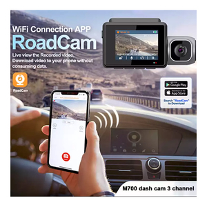 4k Dash Cam 3 máy ảnh Car DVR 3 kênh 2 inch IPS màn hình xe hộp đen karadar M700 - Product Image 3