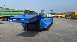 Fabricante bajo precio 3/ 4 ejes 50 toneladas verde Lowboy <span class=keywords><strong>Mafi</strong></span> Loader Dump Semi Tractor Cargo Rgn Low Bed Truck Semi Trailer - Product Image 5