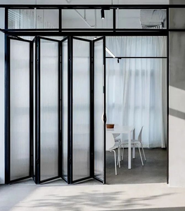 Zeyi Grande valeur <span class=keywords><strong>Accordéon</strong></span> insonorisé Argon-rempli Bifold Porte-Patio Extérieure Smart Bi Portes Pliantes Avec Stores - Product Image 3