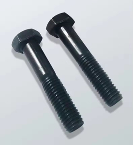 Hex Head Cap <b>Screw</b> Metric 12mm Diameter Carbon Steel Class 8.8 Black Coated Coarse Thread - Product Image 2