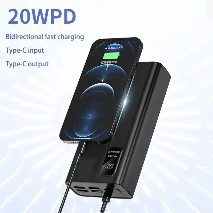 M-Queen Customized Fast Charging PD 22.5W 5V3A Portable Battery Charger Powerbank 20000 Portable Power Bank 30000mah For Phone