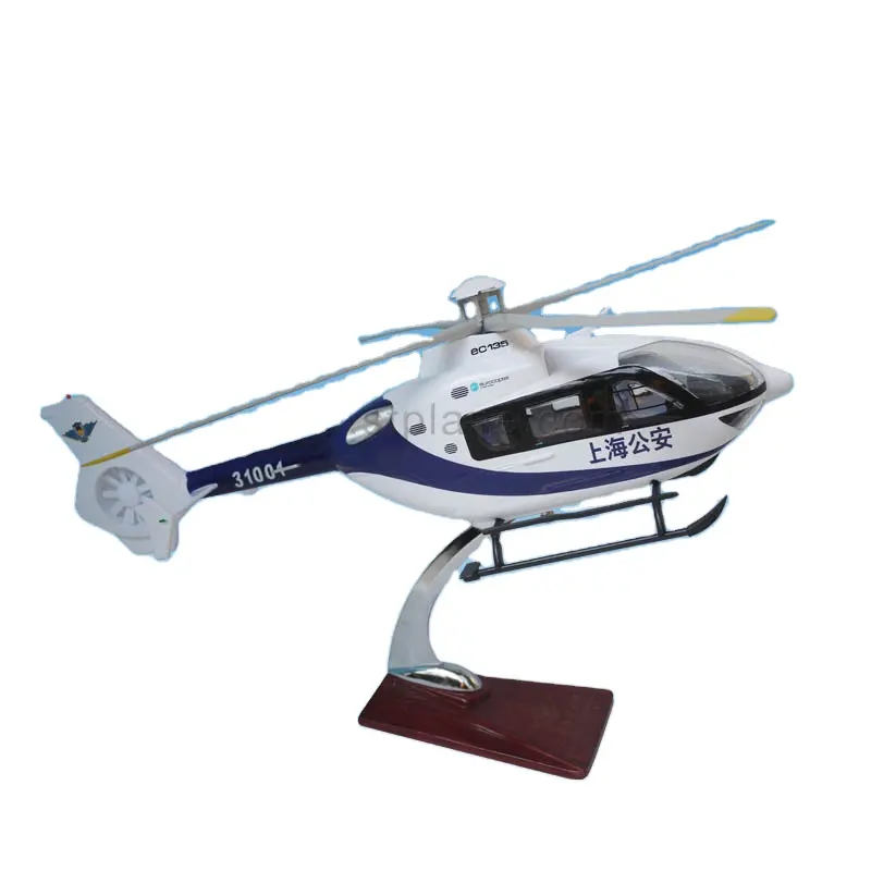 Helicóptero en miniatura de resina, Dron, modelo a escala EC-135