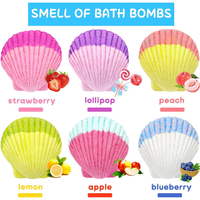 Coffret Cadeau de Bombes de Bain en Gros – Naturelles, Véganes, Luxueuses, Effervescentes, avec Jouets Surprise et Bijoux – Bombes de Bain Bio pour Enfants