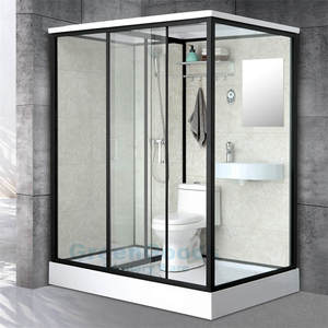 Toilettes en gros, <span class=keywords><strong>cabine</strong></span> <span class=keywords><strong>de</strong></span> <span class=keywords><strong>douche</strong></span> en verre <span class=keywords><strong>de</strong></span> 5mm, porte <span class=keywords><strong>de</strong></span> <span class=keywords><strong>douche</strong></span> moderne coulissante, salle <span class=keywords><strong>de</strong></span> <span class=keywords><strong>douche</strong></span> intégrée - Product Image 2