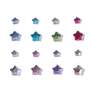 Nuovi Strass K9 in Vetro per Nail Art, Gemme Dentali Colorate a Forma di Stella, Pietre Pentagramma Super Brillanti - Product Image 5