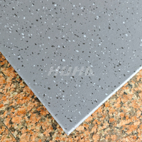 Dalles de sol en caoutchouc PVC gris foncé de 30 mm d'épaisseur, à emboîtement, pour bureau, maison, piste de danse, absorption des chocs, tapis de gym durable en caoutchouc