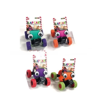 Mainan Mobil Mini Slapcart 4 Roda, Gelang Slap Bracelet Skateboard, Mainan Anak OEM Logo Custom