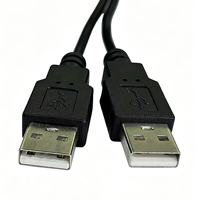 Câble d'extension d'alimentation USB 2.0 à 2 conducteurs, mâle-mâle et mâle-femelle, avec conducteur en cuivre nu, câble de charge USB, cordon d'alimentation 24AWG