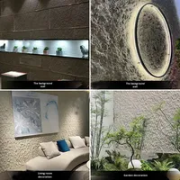 Panneau mural en pierre PU imperméable et antidérapant pour chambre, salon, extérieur, salle à manger, salle de sport – Feuille de placage en pierre flexible