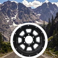 Velg Alloy 15" 16" 5 atau 6 Lubang X 139.7 Desain Deep Dish untuk 4X4 Offroad, Cocok untuk F150 HILUX RANGER BT-50 D-MAX AMAROK TRITON