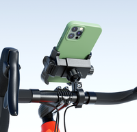 Support de téléphone pour moto avec boucle de verrouillage indépendante à dégagement rapide pour téléphones mobiles, rotation universelle à 360 degrés