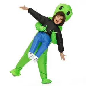 Cosplay kostum dinosaurus tiup Alien anak-anak dewasa kostum pesta anak laki-laki perempuan setelan kostum Anime kostum Halloween