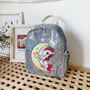 Glitter HA CONDOTTO LA lampada occhi Unicorn Design Paillettes Zaino del Sacchetto Bling Per Le Ragazze - Product Image 4