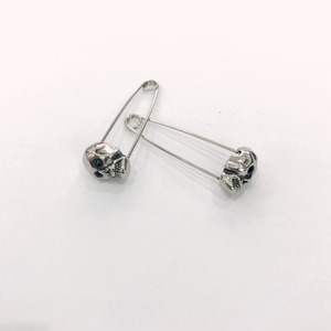 yunnique Skeleton Skull <b>Stud</b> Earrings Tibetan <b>Silver</b> Titanium Steel Party Fashion Jewelry - Product Image 3