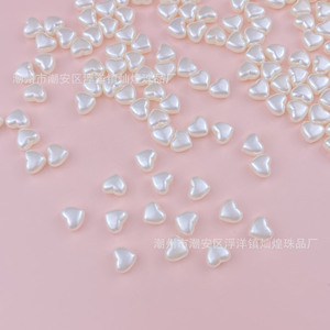 Perles en acrylique en forme de cœur de 8 mm pour la fabrication de bijoux, accessoires de bricolage - Product Image 3