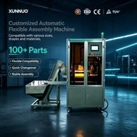 Machine d'assemblage automatique flexible XUNNUO, personnalisable, avec commande Delta PLC, moteur 800W, pièces de rechange essentielles