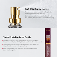 Vente en gros de Cologne orientale en spray de 35 ml pour hommes, parfum floral chaud au praliné arabe, format voyage portable