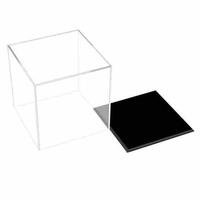 Supports de produits de manucure, présentoir à 6 faces, en acrylique transparent, boîte 10x10